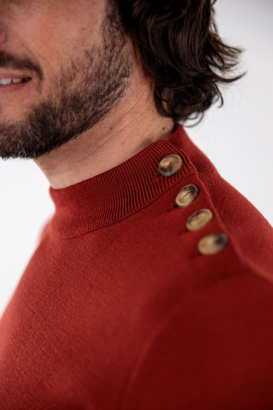 Pull marin avec broderie ancre