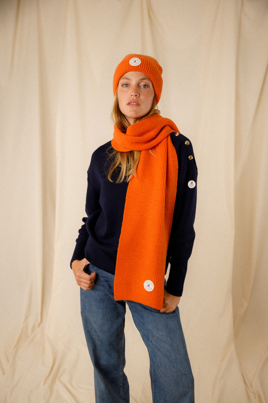 Plain scarf Roméo