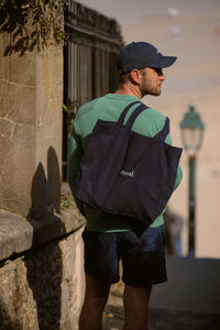 Sac tote Royal marine coton sérigraphie dimensions 50x44x17 Royal Mer