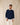 Sweat Royal marine coton col rond bords-côtes sérigraphie homme femme Royal Mer