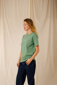T-shirt Royal sauge coton col rond sérigraphie homme femme Royal Mer