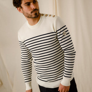 Pull marin rayé Titouan
