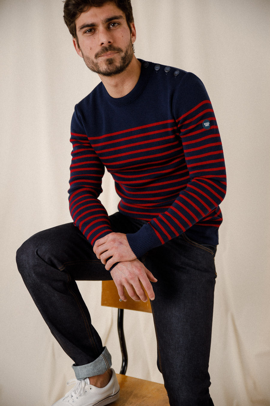 Pull marin rayé Titouan