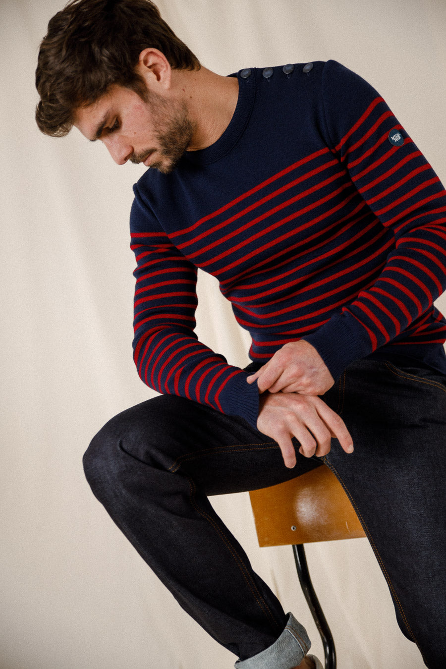 Pull marin rayé Titouan