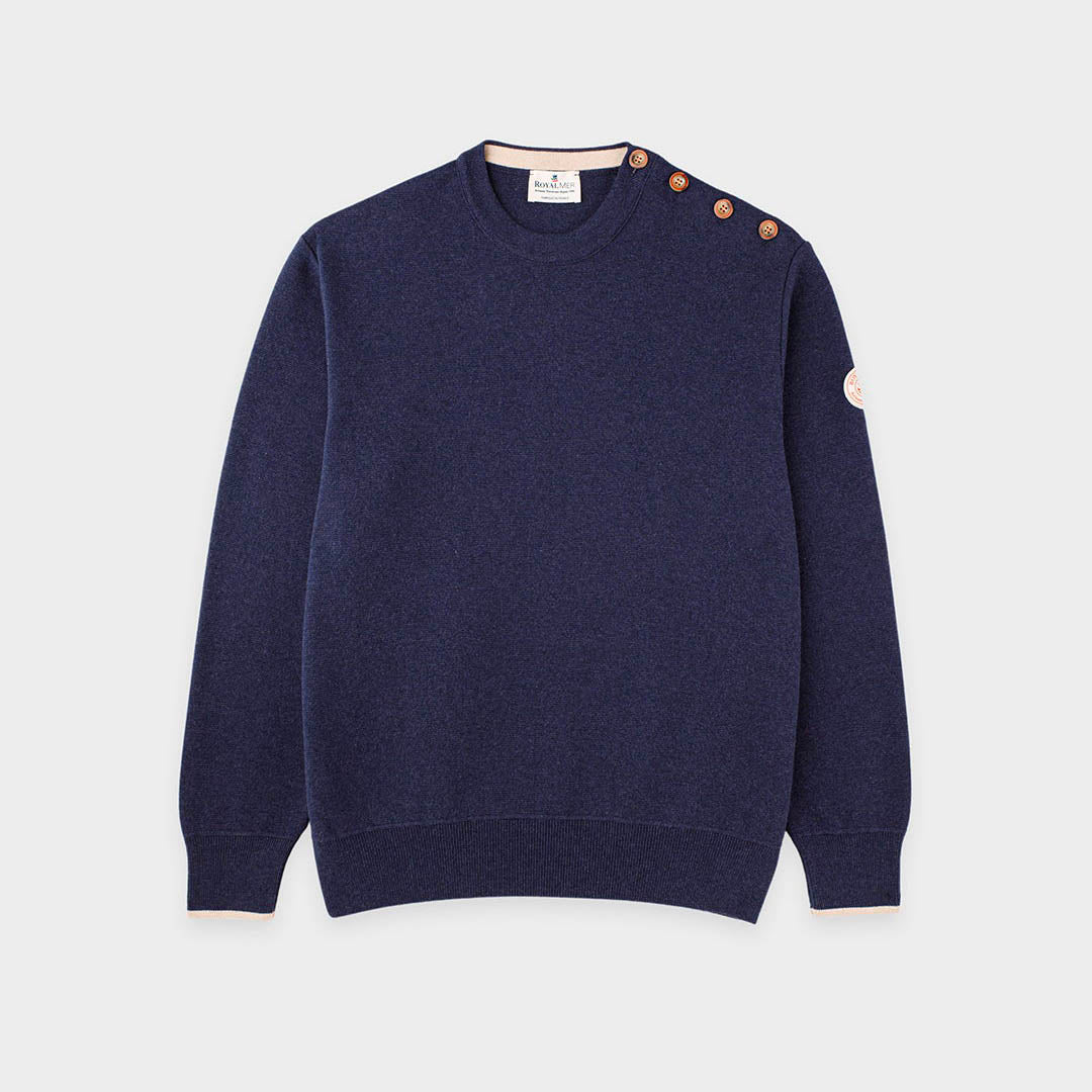 Pull marin uni coton