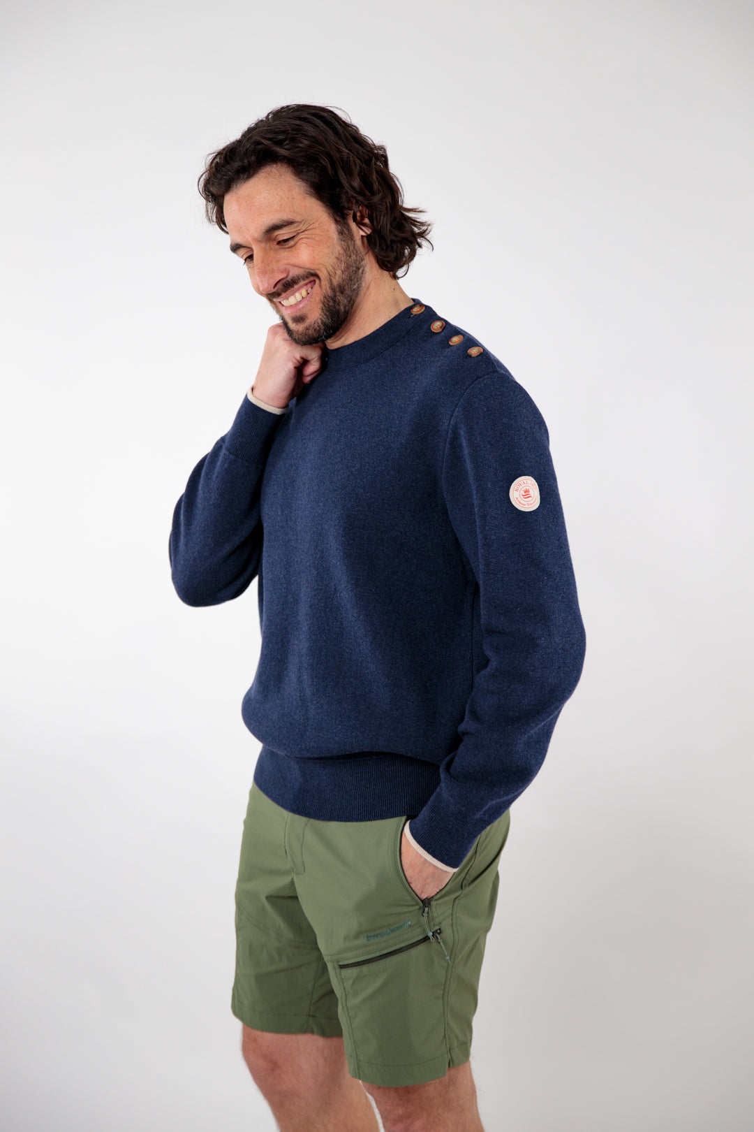 Pull marin uni coton