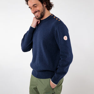 Pull marin uni coton