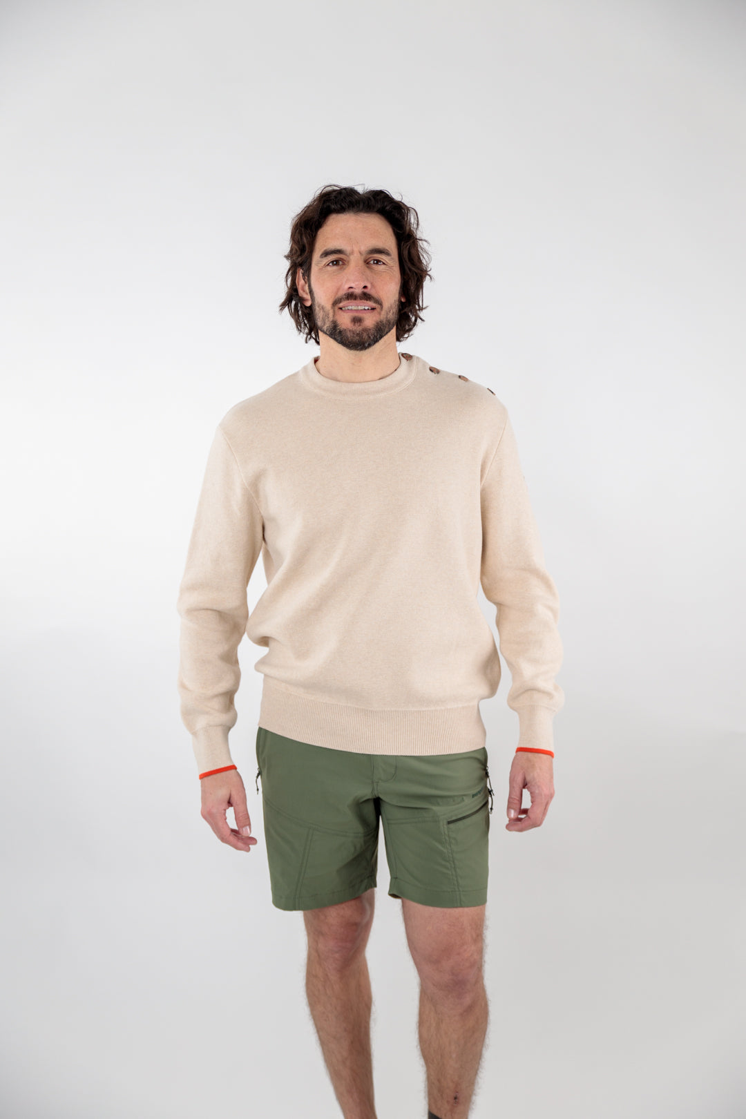 Plain cotton sailor sweater