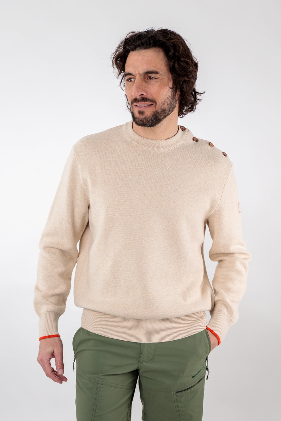 Plain cotton sailor sweater