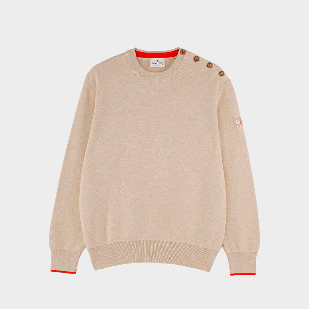 Plain cotton sailor sweater