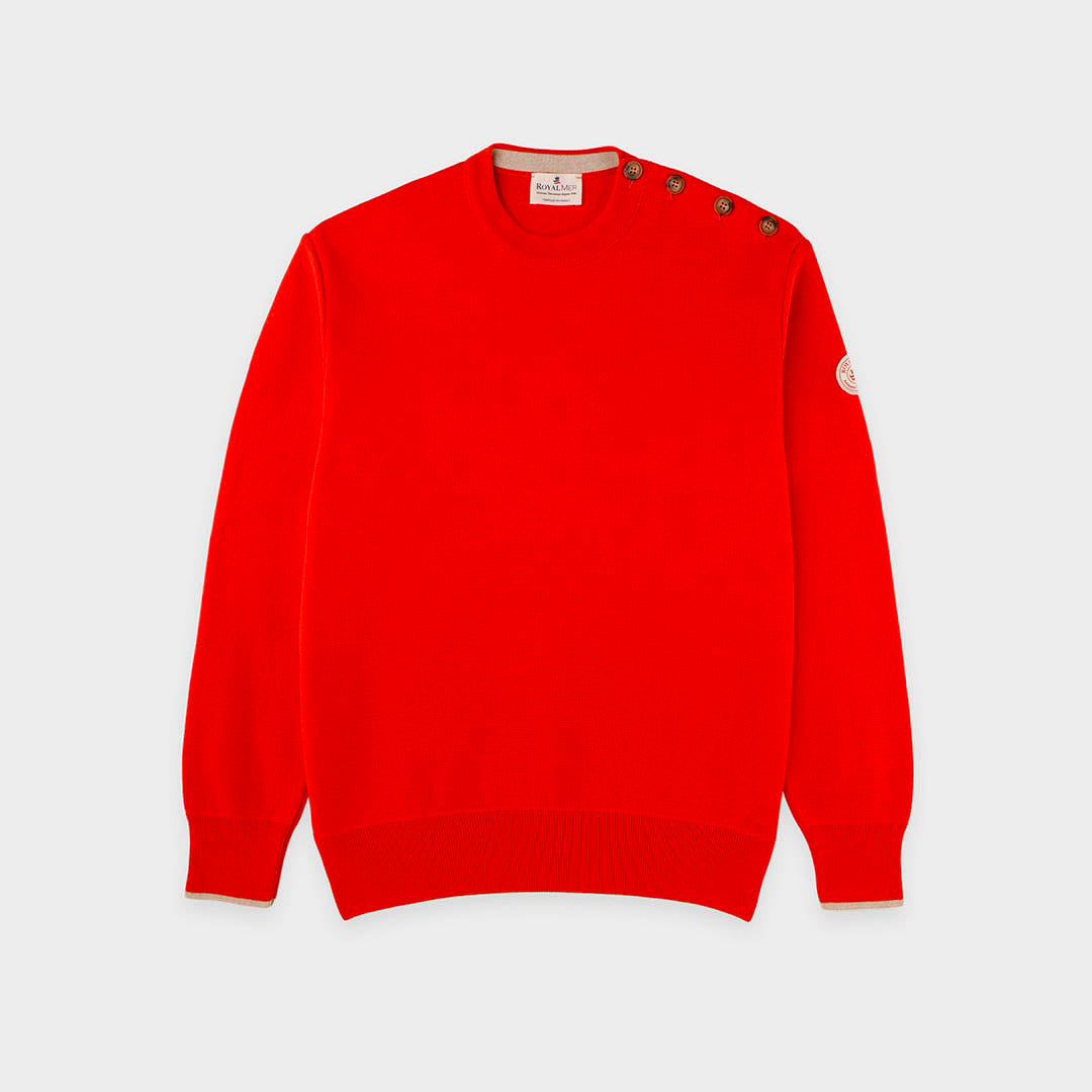Pull marin uni coton