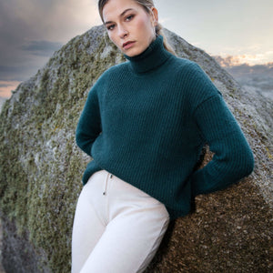 Mohair turtleneck sweater