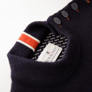 Pull marin col montant
