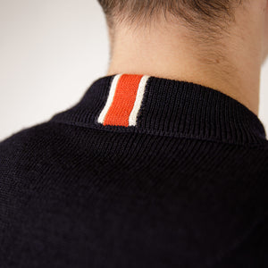 Pull marin col montant