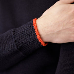 Pull marin col montant