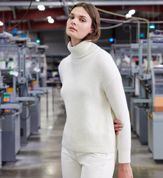 Mohair turtleneck sweater