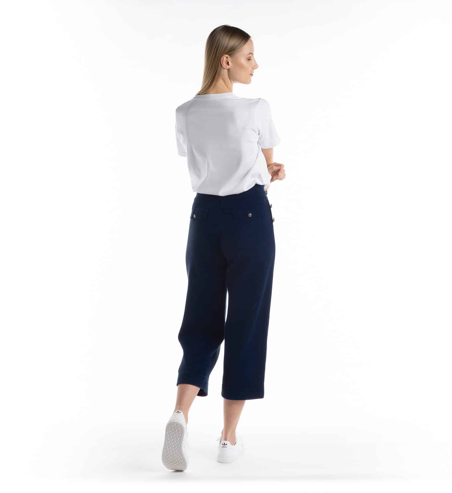 Cropped pants with bridge