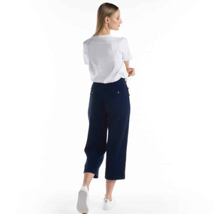 Cropped pants with bridge