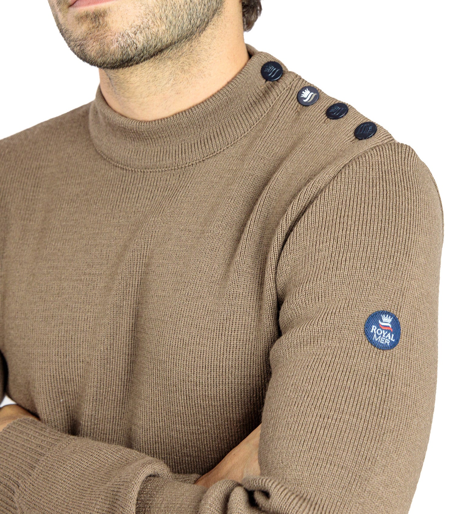 Plain sailor sweater 100% virgin wool