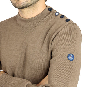 Plain sailor sweater 100% virgin wool