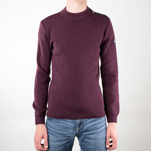 Plain sailor sweater 100% virgin wool