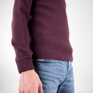 Plain sailor sweater 100% virgin wool