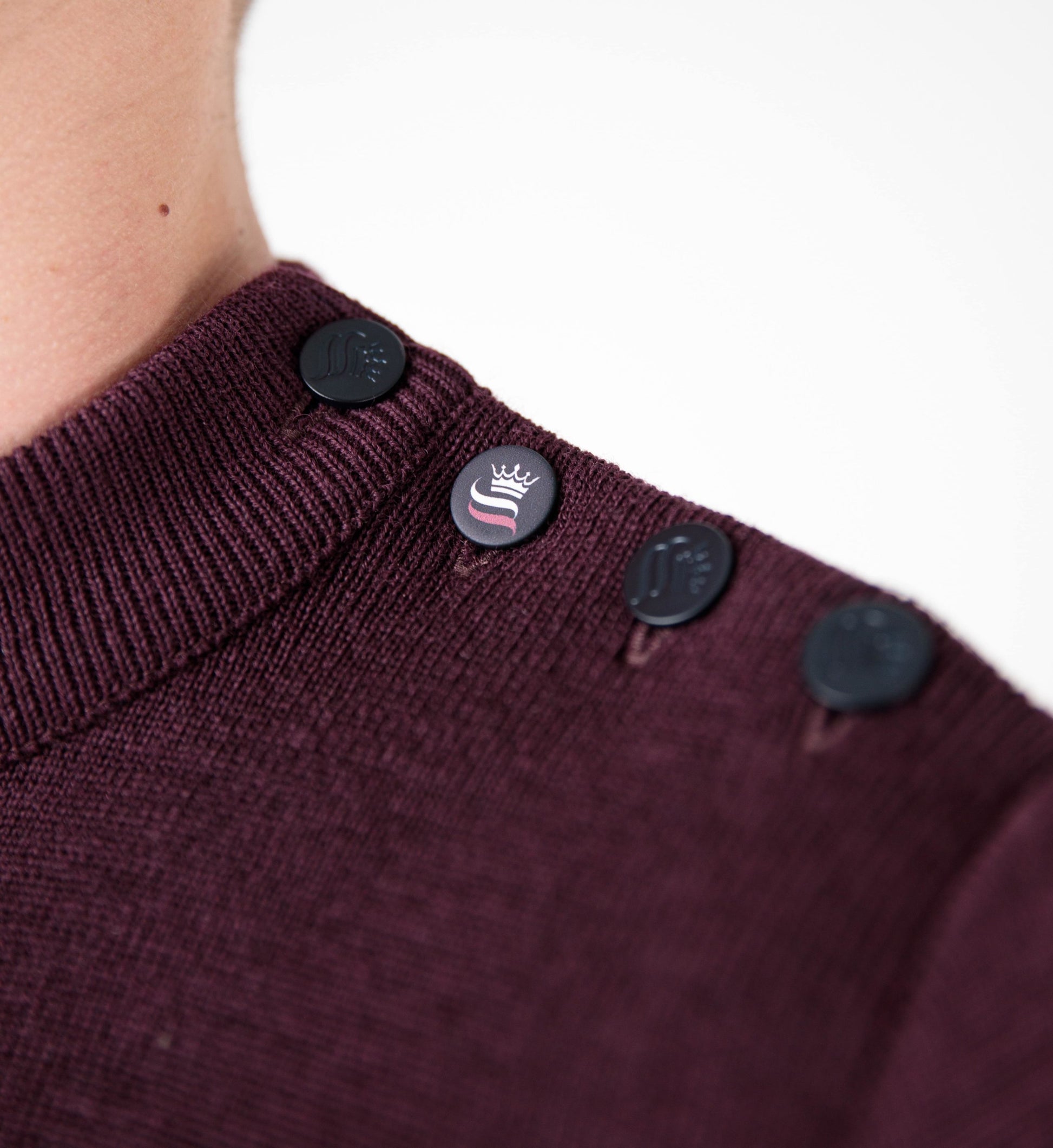 Plain sailor sweater 100% virgin wool