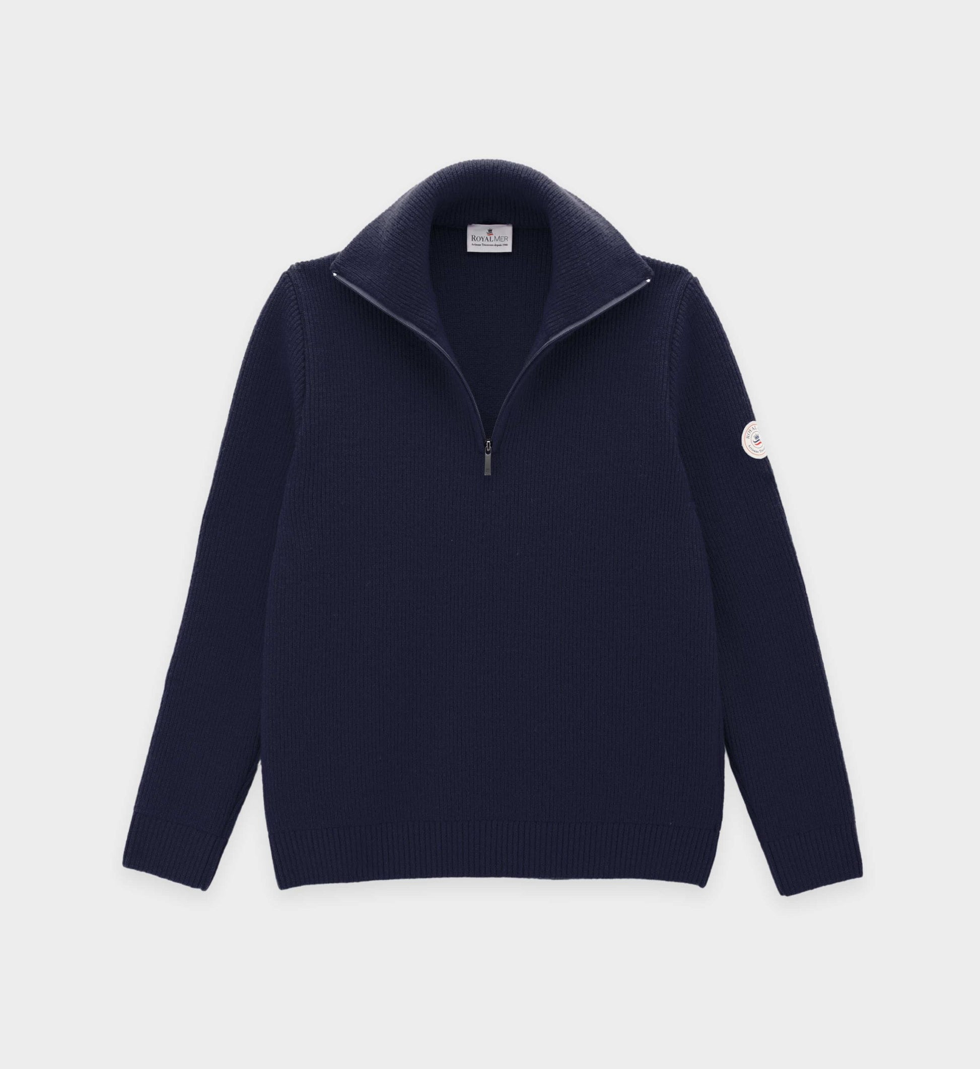 High neck trucker sweater – Royal Mer