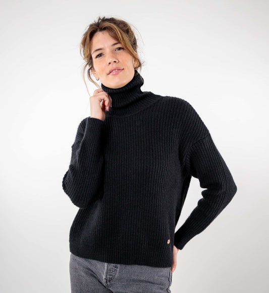 Mohair turtleneck sweater