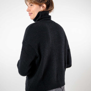 Pull col roulé en mohair