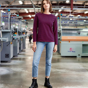 Classic long-sleeved sailor top