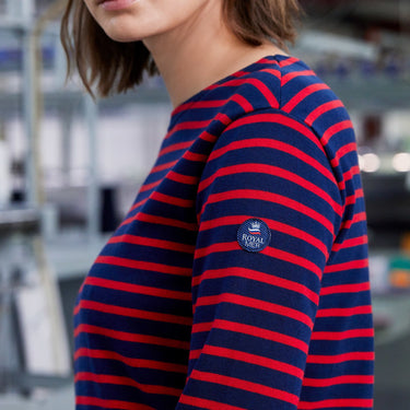 Classic sailor top with 3/4 sleeves