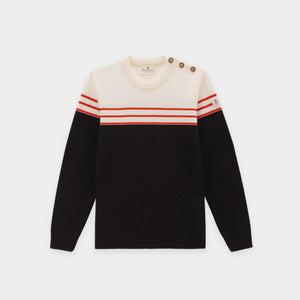 Pull rayé doré
