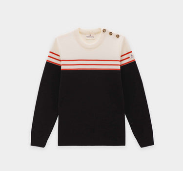 Pull rayé doré