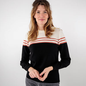 Gold striped sweater