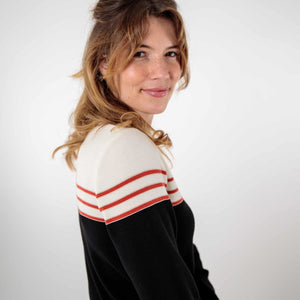 Gold striped sweater