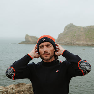 Pull marin col montant