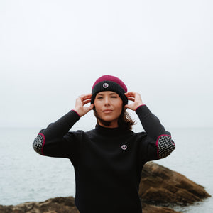 Bonnet bicolore à revers