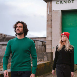 Pull marin uni encolure ronde