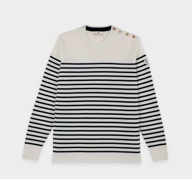 Pull marin rayé encolure ronde