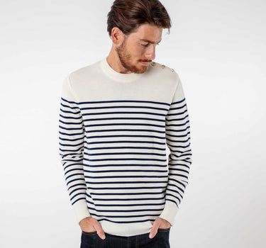Pull marin rayé encolure ronde