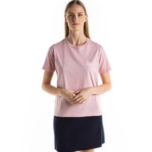 Short-sleeved round-neck T-shirt in organic cotton