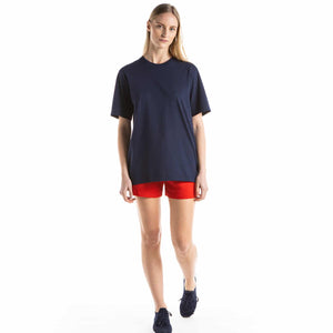 Short-sleeved round-neck T-shirt in organic cotton