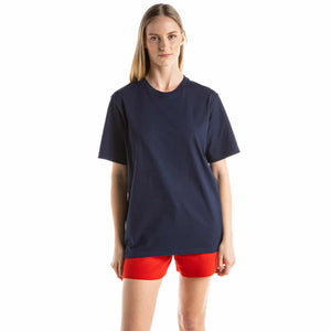 Short-sleeved round-neck T-shirt in organic cotton