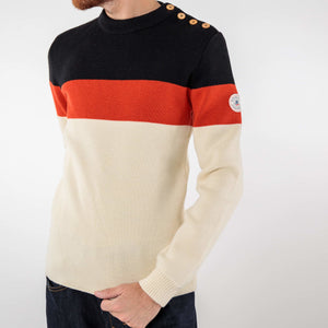 Tricolor sailor sweater