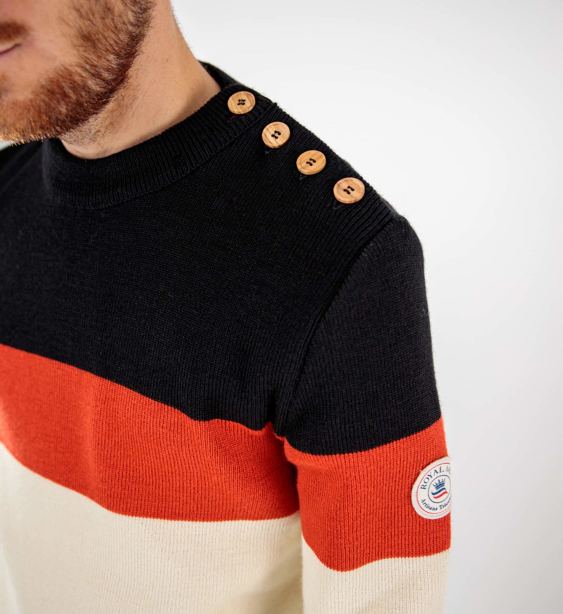 Tricolor sailor sweater