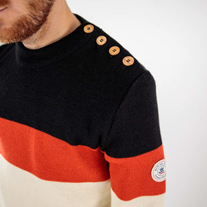 Tricolor sailor sweater