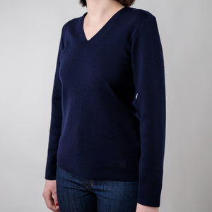 Classic v-neck sweater 100% merino