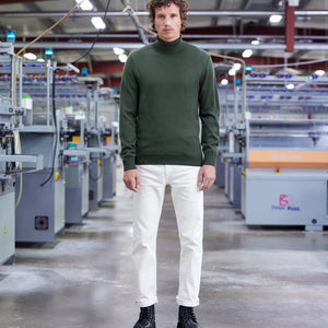 Pull col roulé extra fin