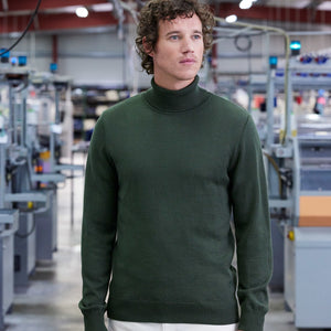 Pull col roulé extra fin
